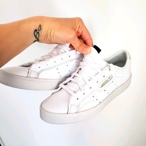 Adidas Women's Sleek Sneakers in White